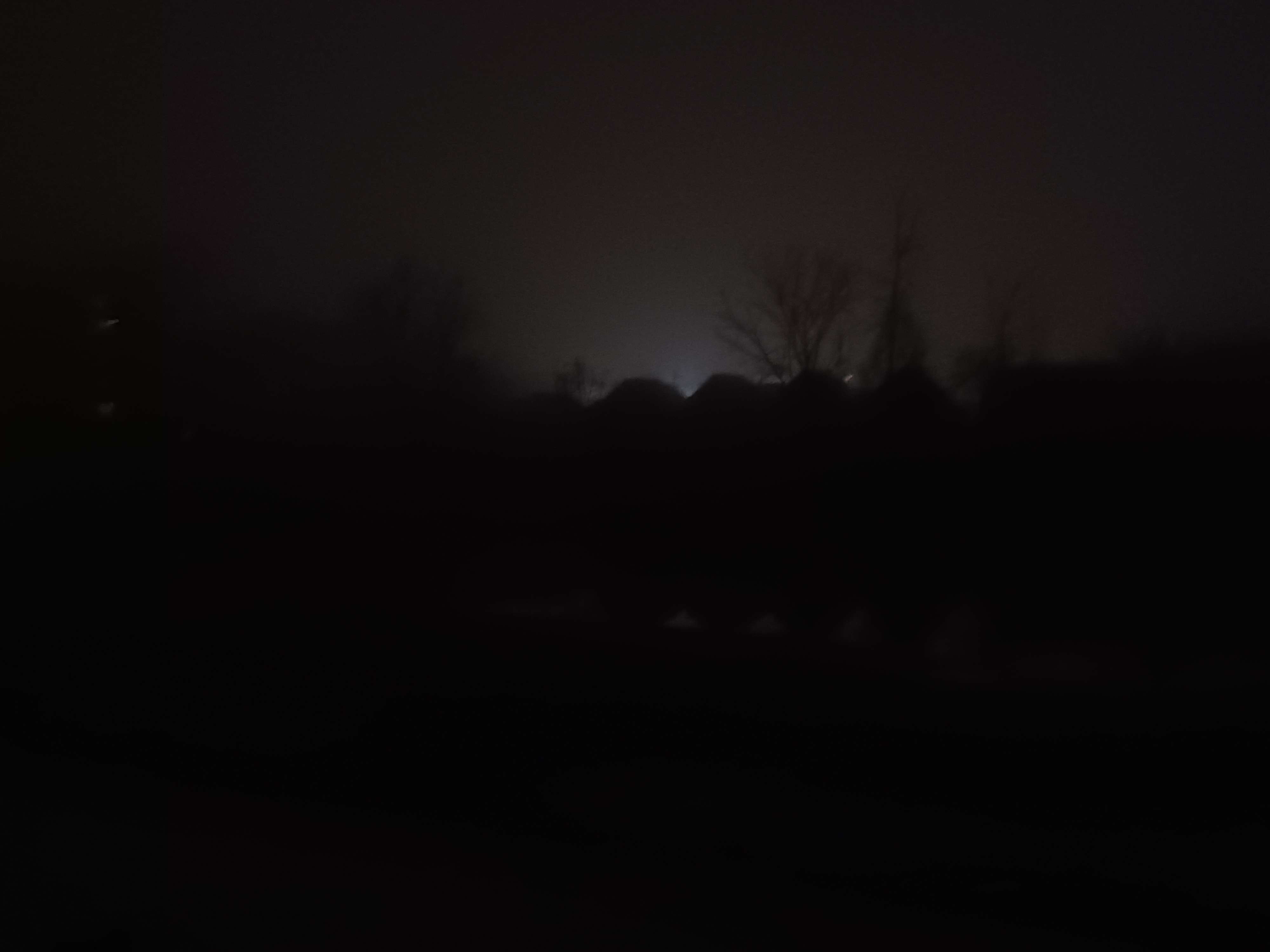 a great glowing in the distance